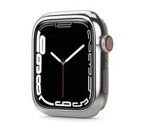 Ringke Bezel Styling Compatibile con Cover Apple Watch 9/8 / 7 41mm, Ghiera Anti Graffio Stainless Steel Adesiva Accessorio - Silver (41-01)
