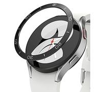 Ringke Bezel Styling Compatibile con Cover Samsung Galaxy Watch 5 e Galaxy Watch 4 40mm, Ghiera Anti Graffio Alluminio Adesiva Accessorio - Black (40-15)