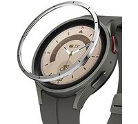 Ringke Bezel Styling Compatibile con Cover Samsung Galaxy Watch 5 PRO 45mm, Ghiera Anti Graffio Stainless Steel Adesivo Accessorio - 45-32 (ST) Silver