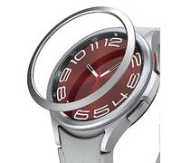 Ringke Bezel Styling Compatibile con Cover Samsung Galaxy Watch 6 Classic 43mm, Ghiera Anti Graffio Stainless Steel Adesivo Accessorio - 43-04 (ST) Silver