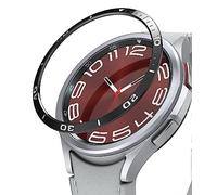 Ringke Bezel Styling Compatibile con Cover Samsung Galaxy Watch 6 Classic 47mm, Ghiera Anti Graffio Stainless Steel Adesivo Accessorio - 47-02 (ST) Black
