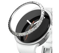 Ringke Bezel Styling Compatibile con Cover Samsung Galaxy Watch 8 44mm, Ghiera Anti Graffio Stainless Steel Adesivo Accessorio - 44-01 (ST) Silver