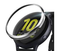 Ringke Bezel Styling Compatibile con Cover Samsung Galaxy Watch Active 2 44mm, Ghiera Anti Graffio Acciaio Inossidabile Adesiva Accessorio - Silver (44-01)