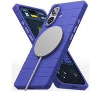 Ringke Bitmap Silicone Magnetic per Cover iPhone 16 - Ultramarine