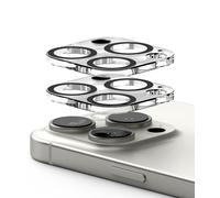 Ringke Camera Glass (2 Pezzi) Compatibile con Protezione Fotocamera iPhone 16 Pro Max e iPhone 16 Pro, Protezione Copertura Totale in Vetro Temperato per Obiettivo Fotocamera