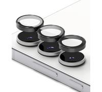 Ringke Camera Lens Frame Glass (2 Pezzi) Compatibile con Protezione Fotocamera Samsung Galaxy S25 FE, Protezione Obiettivo Fotocamera Copertura in Vetro Telaio in Lega di Alluminio - Black