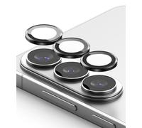 Ringke Camera Lens Frame Glass (2 Pezzi) Compatibile con Protezione Fotocamera Samsung Galaxy S26 Plus / S26, Protezione Obiettivo Fotocamera Copertura in Vetro Telaio in Lega di Alluminio - Black