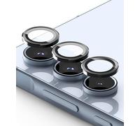 Ringke Camera Lens Frame Glass Compatibile con Samsung Galaxy A35 5G / A55 5G, Protezione Obiettivi Fotocamera Copertura in Vetro Temperato Telaio in Lega di Alluminio - Black