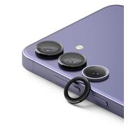 Ringke Camera Lens Frame Glass Compatibile con Samsung Galaxy S24, Protezione Obiettivo Fotocamera Copertura in Vetro Temperato Telaio in Lega di Alluminio - Black