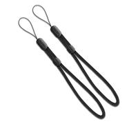 Ringke Cinturino da Polso Paracord (2 Pezzi) per Custodie Cellulare, Fotocamere, Chiavi, USB, Cinghia Regolabile da Mano - Black