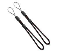 Ringke Cinturino da Polso Paracord (2 Pezzi) per Custodie Cellulare, Fotocamere, Chiavi, USB, Cinghia Regolabile da Mano - Black Ruby