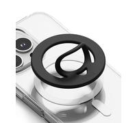 Ringke Dual Magnetic Silicone Ring, Compatibile con Custodie Magnetiche per Telefono, Supporto Magnetico Rimovibile per Telefono su Entrambi i Lati - Black