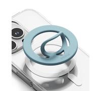 Ringke Dual Magnetic Silicone Ring, Compatibile con Custodie Magnetiche per Telefono, Supporto Magnetico Rimovibile per Telefono su Entrambi i Lati - Light Teal