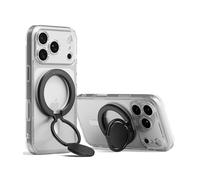 Ringke Dual Magnetic Smart Holder, Compatibile con Custodie Magnetiche per Smartphone, Accessorio per Presa Magnetica Bifacciale con Angolazione Regolabile con Funzione di Supporto - Black