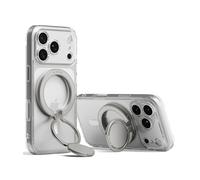 Ringke Dual Magnetic Smart Holder, Compatibile con Custodie Magnetiche per Smartphone, Accessorio per Presa Magnetica Bifacciale con Angolazione Regolabile con Funzione di Supporto - Satin Silver