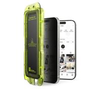 Ringke Easy Slide Privacy Tempered Glass (2 Pezzi) Compatibile con Pellicola iPhone 17, Anti-Spy Pellicola Protettiva Vetro Temperato con Strumento di Installazione Facile