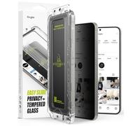 Ringke Easy Slide Privacy Tempered Glass (2 Pezzi) Compatibile con Pellicola Samsung Galaxy S25 / S24, Anti Spy Vetro Temperato Pellicola Protettiva Infrangibile con Strumento di Installazione Facile