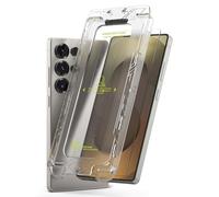 Ringke Easy Slide Pro Tempered Glass (2 Pezzi) Compatibile con Pellicola Samsung Galaxy S25 Ultra, Infrangibile Vetro Temperato Proteggi Schermo con Strumento di Installazione Facile