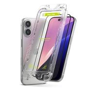 Ringke Easy Slide Tempered Glass (2 Pezzi) Pellicola Protettiva Compatibile con iPhone 16 Plus, Infrangibile Vetro Temperato Proteggi Schermo con Strumento di Installazione Facile