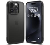 Ringke Fusion Bold Compatibile con Cover iPhone 15 Pro Max, Retro Rigido PC Opaco e Custodia Paraurti Antiurto Anti-Ingiallimento con Ottima Grip - Matte Black Nero