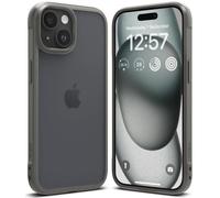 Ringke Fusion Bold Compatibile con Cover iPhone 15, Retro Rigido PC Opaco e Custodia Paraurti Cornice Audace Antiurto Anti-Ingiallimento con Ottima Grip - Matte Gray Grigio