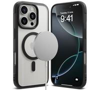 Ringke Fusion Bold Magnetic Compatibile con Cover iPhone 16 Pro Max, Retro Rigido PC e Custodia Paraurti Antiurto Anti-Ingiallimento con Ottima Grip - Black