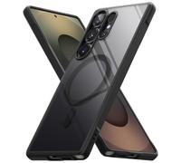 Ringke Fusion Bold Magnetic Compatibile con Cover Samsung Galaxy S25 Ultra, Compatibile con Accessori Magnetici, Custodia Antiurto Trasparente con Buon Grip - Black