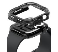Ringke Fusion Bumper Compatibile con Cover Apple Watch 11/10 42mm, Custodia Paraurti Antiurto Protettiva Durevole Trasparente a Doppio Strato - Black
