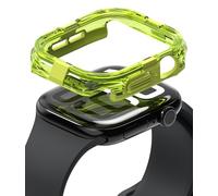 Ringke Fusion Bumper Compatibile con Cover Apple Watch 11/10 46mm, Custodia Paraurti Antiurto Protettiva Durevole Trasparente a Doppio Strato - Neon Green