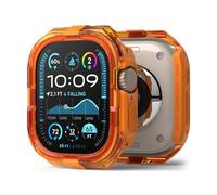 Ringke Fusion Bumper Compatibile con Cover Apple Watch Ultra 3/2 / 1, Custodia Paraurti Antiurto Protettiva Durevole Trasparente a Doppio Strato - Neon Orange