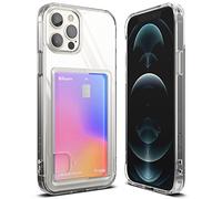 Ringke Fusion Card Compatibile con Cover iPhone 12 (2020) e iPhone 12 Pro (2020), Custodia Trasparente Portacarte Sottile Retro Rigida Antiurto Paraurti TPU - Clear