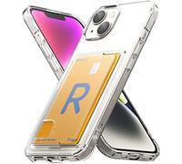 Ringke Fusion Card Compatibile con Cover iPhone 14 (6.1''), Custodia Trasparente Porta Carte Sottile Antigraffio Retro Rigida Antiurto Paraurti TPU - Clear