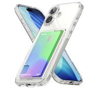 Ringke Fusion Card Compatibile con Cover iPhone 17, Custodia Portafoglio Trasparente con Porta Carte Integrato per Ricarica Wireless - Clear