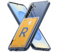 Ringke Fusion Card Compatibile con Cover Samsung Galaxy S25, Custodia Protettiva con Portafoglio Carte Trasparente - Clear