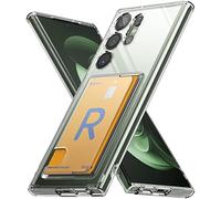 Ringke Fusion Card Compatibile con Cover Samsung S23 Ultra, Custodia Protettiva con Portafoglio Carte Trasparente, Disegnato per Cover Samsung Galaxy S23 Ultra 5G - Clear