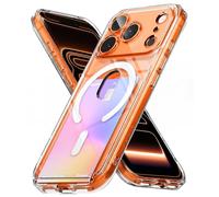 Ringke Fusion Card Magnetic Compatibile con Cover iPhone 17 Pro, Compatibile con Accessori Magnetici, Custodia Trasparente con Porta Carte Integrato per Ricarica Wireless - Clear