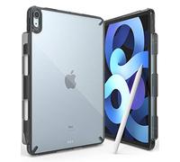 Ringke Fusion Compatibile con Cover iPad Air 11" M4 / M3 / M2 e 5th / 4th, Custodia Trasparente Paraurti Antiurto con Supporto per Stilo - Smoke Black