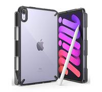 Ringke Fusion Compatibile con Cover iPad mini A17 Pro / 6th, Custodia Trasparente Paraurti Antiurto con Supporto Appel Pencil - Smoke Black