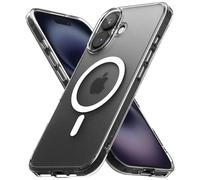 Ringke Fusion Magnetic Compatibile con Cover iPhone 16, Compatibile con Accessori Magnetici, Custodia Opaca Antiurto Protettiva Robusta con Ottima Grip - Matte Clear
