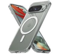 Ringke Fusion Magnetic Compatibile con Cover Pixel 9 Pro / 9, Compatibile con Accessori Magnetici, Custodia Antiurto con Buon Grip - Clear