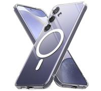 Ringke Fusion Magnetic Compatibile con Cover Samsung S24, Compatibile con Accessori Magnetici, Custodia Antiurto con Buon Grip Disegnato per Cover Samsung Galaxy S24 - Clear