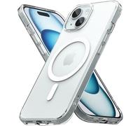 Ringke Fusion Magnetic Matte Compatibile con MagSafe per Cover iPhone 15, Anti-Impronte, Custodia Opaca Antiurto Protettiva Robusta con Ottima Grip - Matte Clear