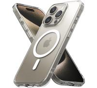 Ringke Fusion Magnetic Matte Compatibile con MagSafe per Cover iPhone 15 Pro Max, Anti-Impronte, Custodia Opaca Antiurto Protettiva Robusta con Ottima Grip - Matte Clear