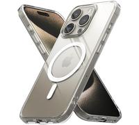 Ringke Fusion Magnetic Compatibile con MagSafe per Cover iPhone 15 Pro Max, Calza Perfetta, Custodia Trasparente e Antiurto Protettiva Robusta con e Ottima Grip - Clear