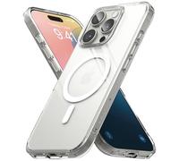 Ringke Fusion Magnetic Compatibile con Cover iPhone 16 Pro, Compatibile con Accessori Magnetici, Custodia Trasparente e Antiurto Protettiva Robusta con e Ottima Grip - Clear