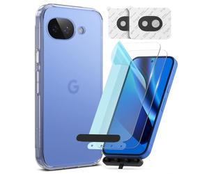 Ringke Fusion Matte Clear, Tempered Glass e Camera Glass Compatibile con Pixel 10a