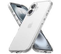 Ringke Fusion Compatibile con Cover iPhone 16 Plus, Anti-Impronte, Custodia Opaca Antiurto Protettiva Robusta con Ottima Grip - Matte Clear