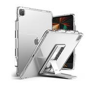 Ringke Fusion Plus e Supporto Tablet Outstanding Compatibile con iPad Pro 12.9'' Set Combinato - Clear & Light Gray