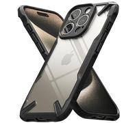 Ringke Fusion-X Compatibile con Cover iPhone 15 Pro Max, Custodia Antiurto Robusta Paraurti Protettiva Avanzata con Protezione Fotocamera - Black Nero