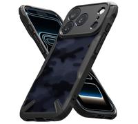 Ringke Fusion-X Compatibile con Cover iPhone 17 Pro Max, Custodia Antiurto Motivo Mimetico Robusta Paraurti Protettiva Avanzata con Protezione Fotocamera - Camo Black